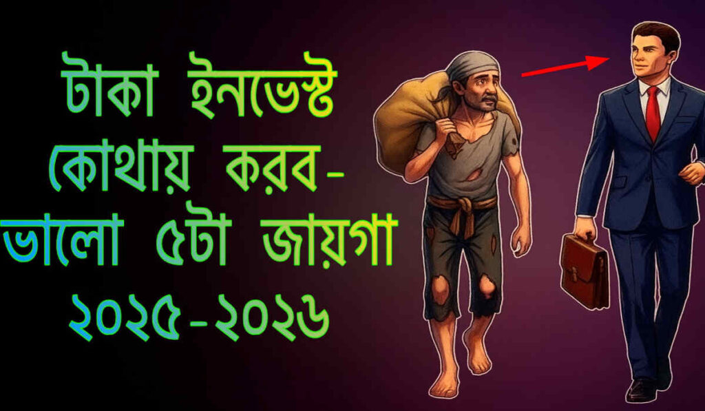 টাকা ইনভেস্ট কোথায় করব